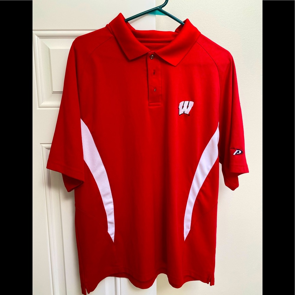 Wisconsin badgers pro player polo xl